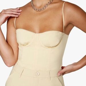 WeWoreWhat Corset Underwire top